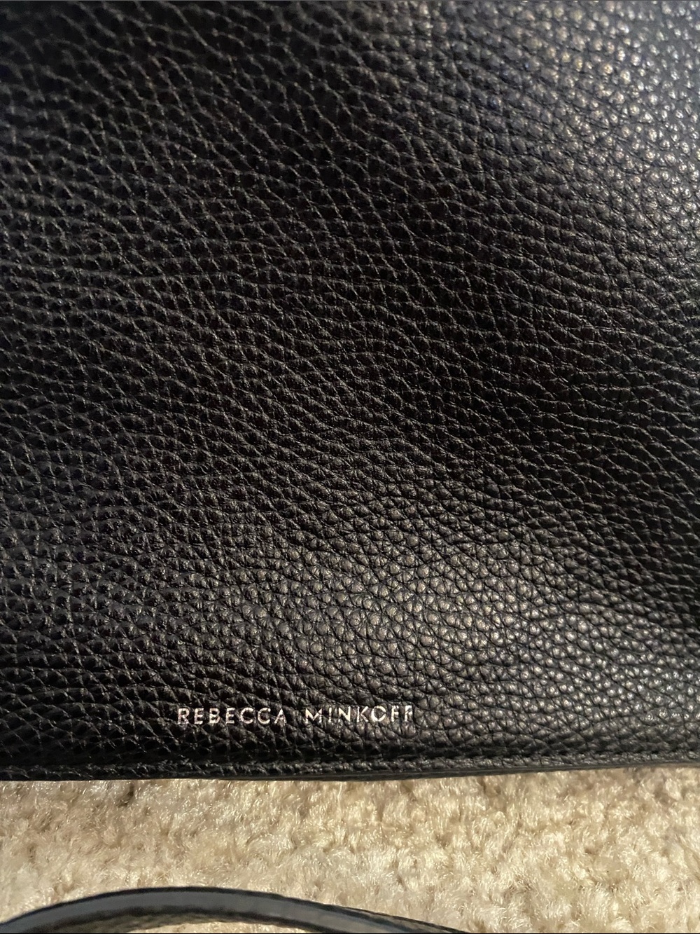 Rebecca Minkoff Black Pebbled Leather Small Crossbody - Picture 2 of 4